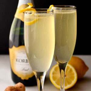 French 75 Champagne Cocktails