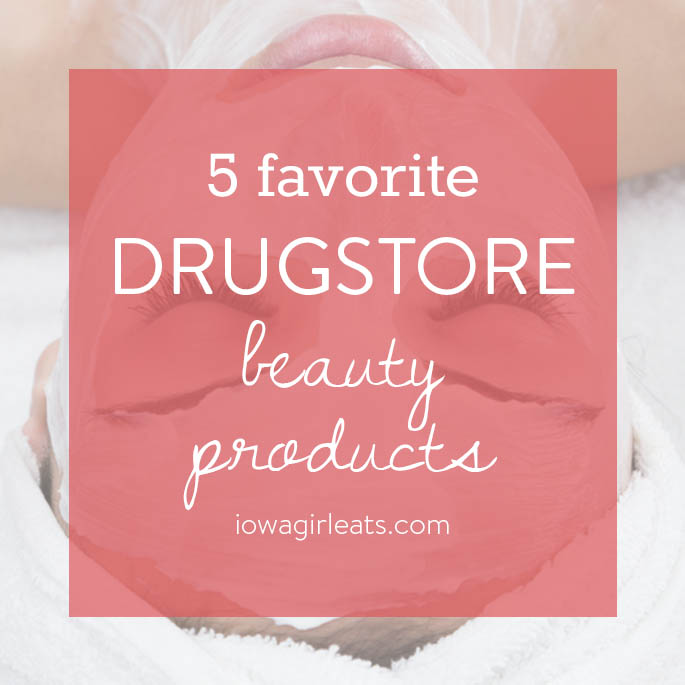 You don't always have to go high-end to get a good beauty product. Here are my 5 favorite drugstore beauty products! | iowagirleats.com