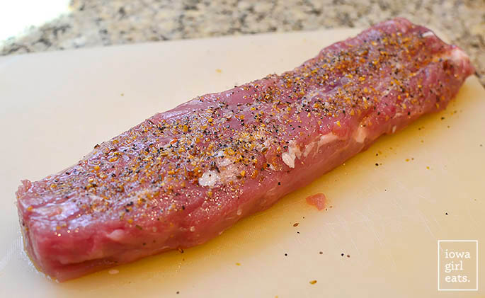 pork tenderloin with seasoning