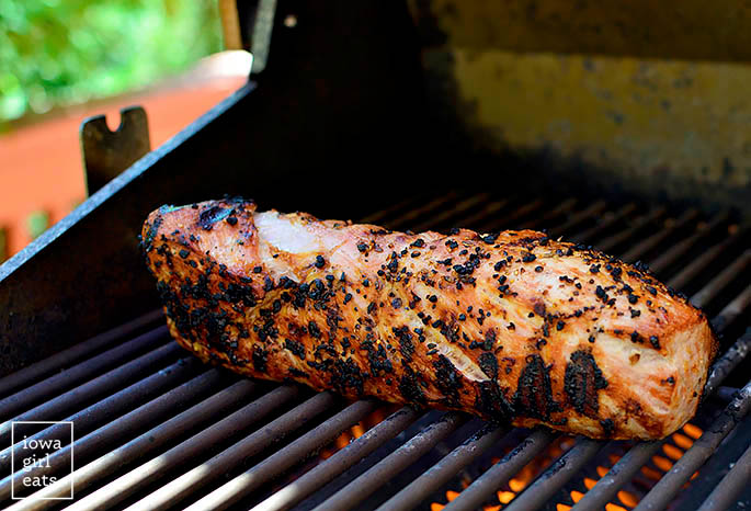 pork tenderloin on the grill