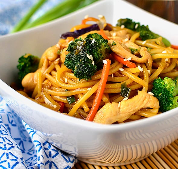 Gluten Free Chicken Lo Mein
