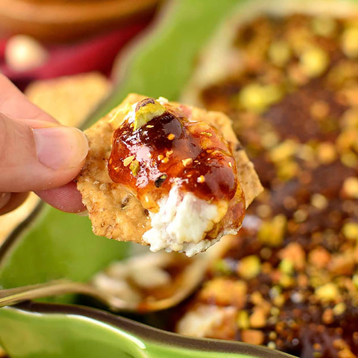 Warm Fig and Prosciutto Goat Cheese Dip