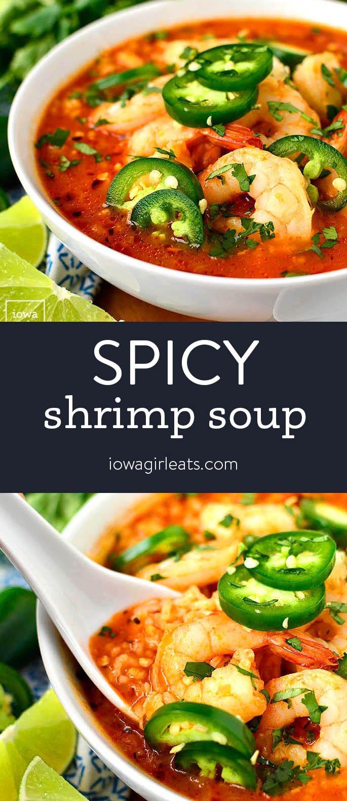 Photo collage of Spicy Shrimp Soup