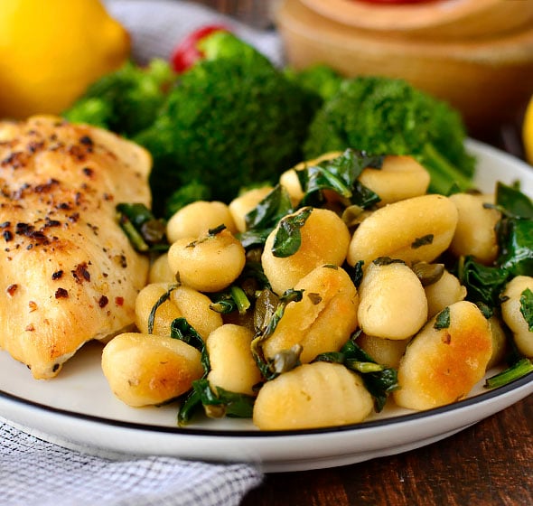Crispy Gnocchi Piccata