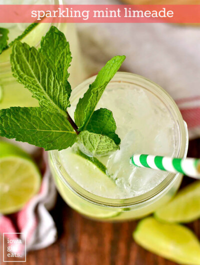 Sparkling Mint Limeade - Refreshing Mocktail Recipe
