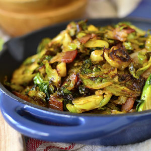 Featured image of Maple Bacon Brussels Sprouts