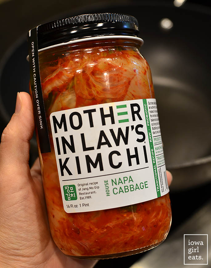 Jar of kimchi