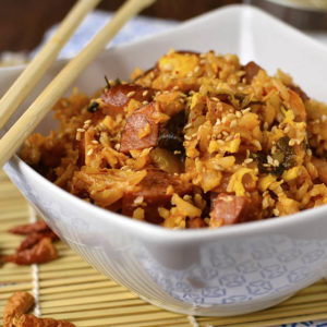 Healthier Kimchi Fried Rice