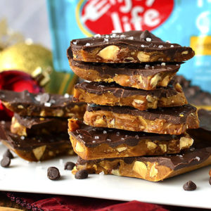 Salted Chocolate Almond Toffee