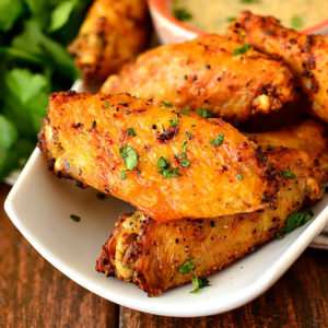 featured image of air fryer chicken wings