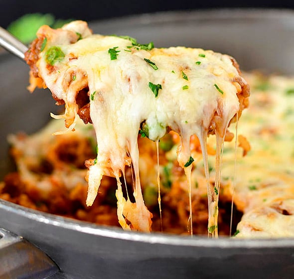 Italian Rice Ball Skillet