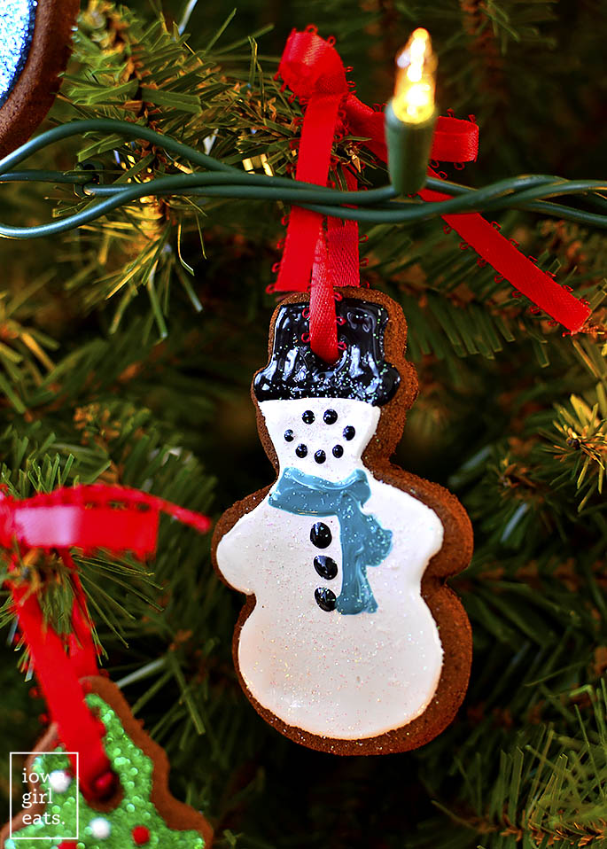 Easy Cinnamon Ornaments snowman cut out