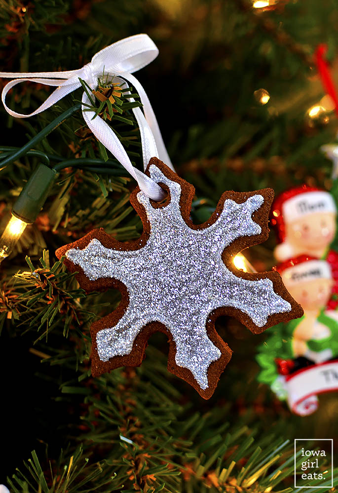 Easy Cinnamon Ornaments snowflake cut out