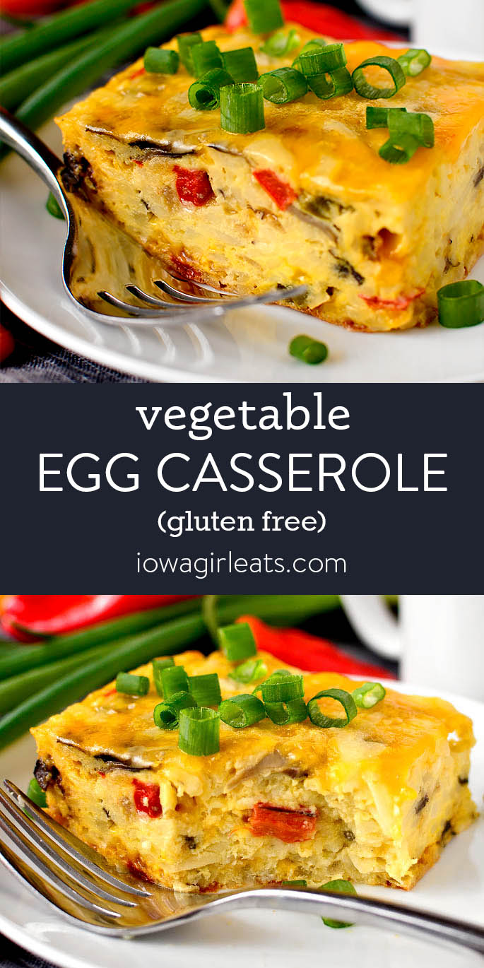 Photo collage of Vegetable Egg Casserole