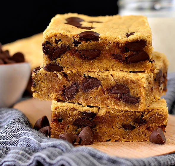 Chocolate Peanut Butter Blondies