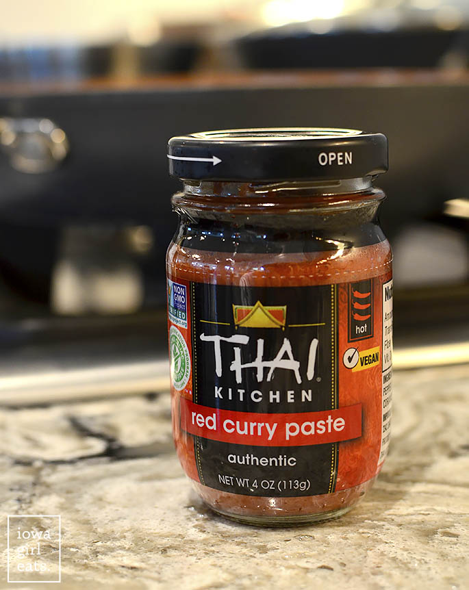 jar of red curry paste