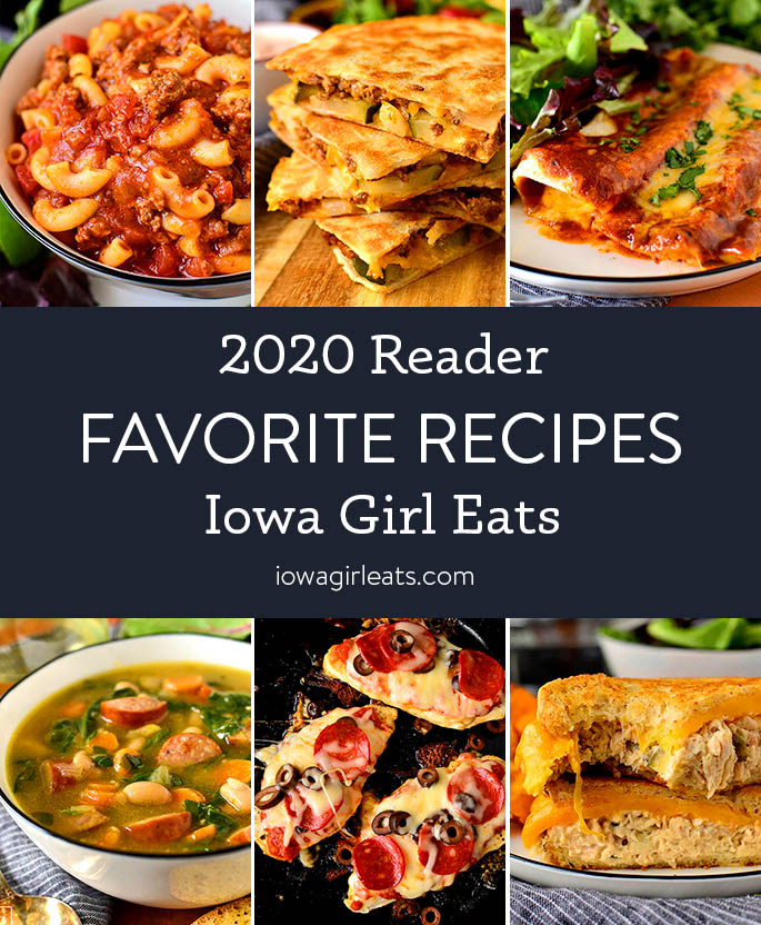 Photo collage of Top Iowa Girl Eats recipes from 2020