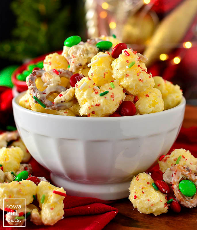 Christmas crack in a serving bowl
