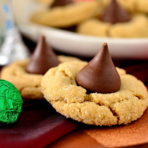 featured image of gluten free peanut butter blossoms
