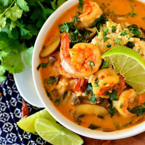 featured image of thai coconut shrimp soup