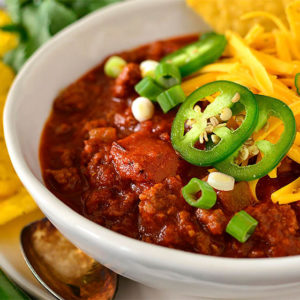 featured image of no bean chili