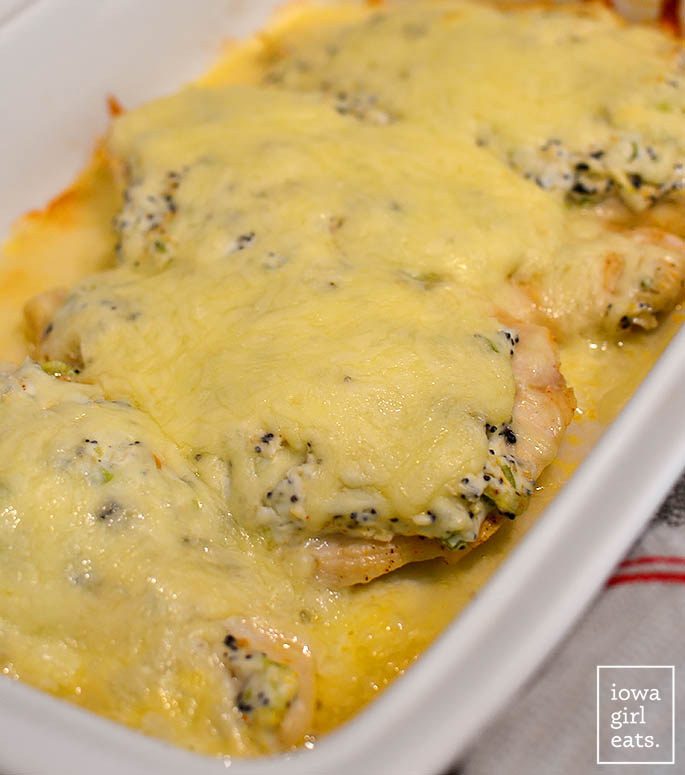 baked everything seasoning chicken topped with melted cheese