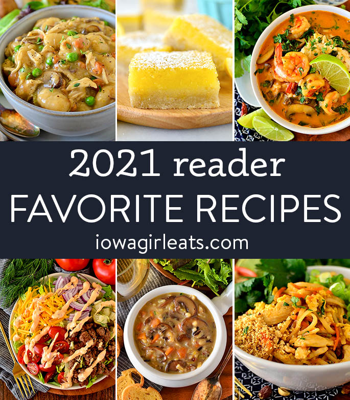 photo collage of 2021 reader favorite recipes