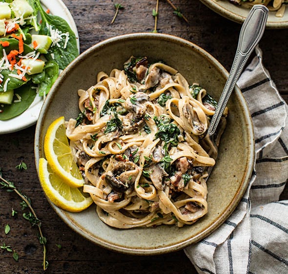 Creamy Mushroom Parmesan Pasta