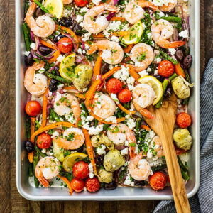 Sheet Pan Mediterranean Shrimp and Vegetables