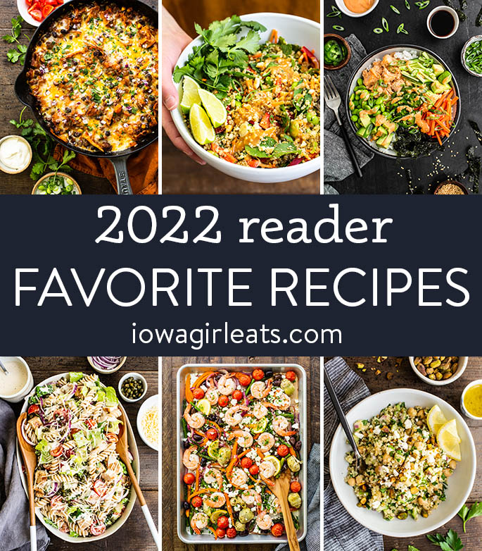photo collage of Iowa girl eats reader favorite recipes in 2022