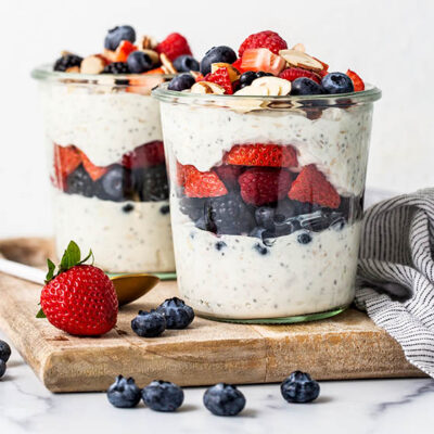High Protein Overnight Oats - No Protein Powder Required