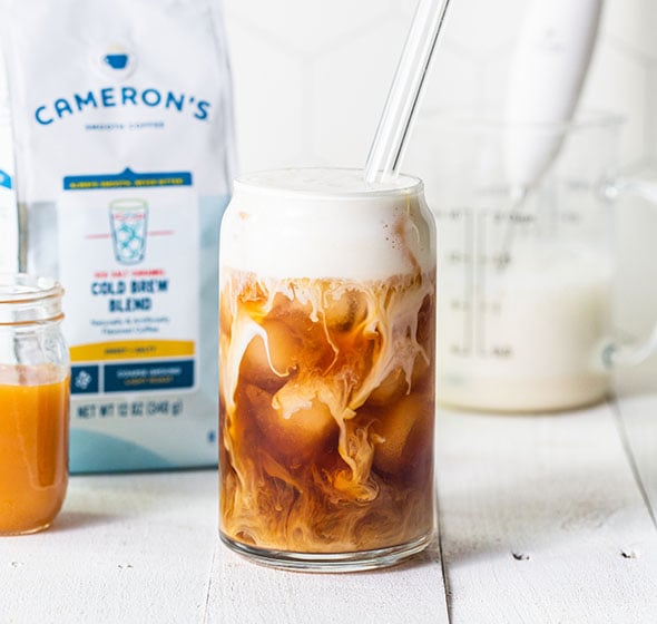 Sea Salt Caramel Cold Brew with Caramel Cold Foam