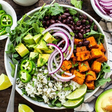Roasted Sweet Potato Black Bean Bowls Healthy Filling Vegan roasted-sweet-potato-black-bean-bowls-healthy-filling-vegan