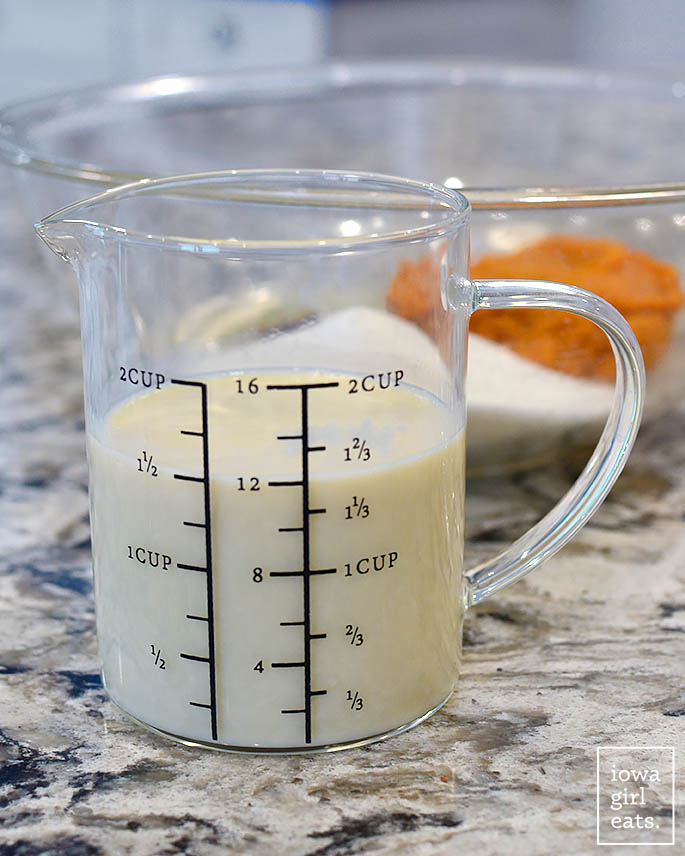 homemade vegan buttermilk in a glass jar