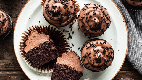 Gluten Free Chocolate Cupcakes - Moist and Tender