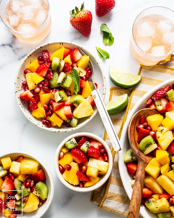 fruit salad recipe in a bowl