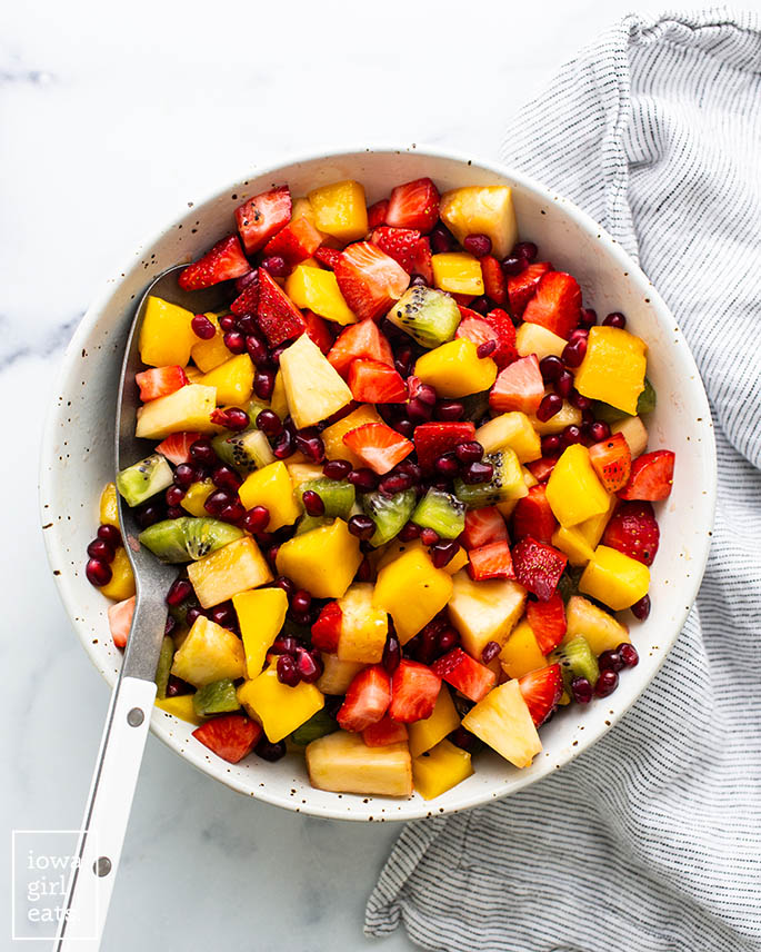 healthy fruit salad bowl