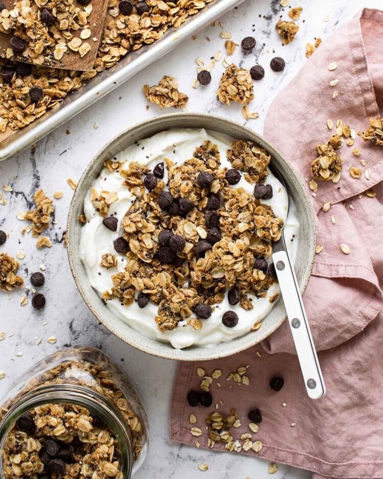 Chocolate Chip Cookie Granola - Extra Clustery