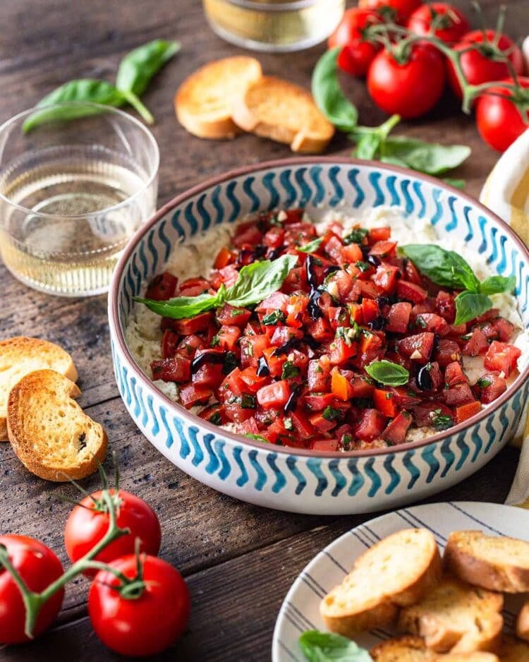 Easy Boursin Bruschetta Dip