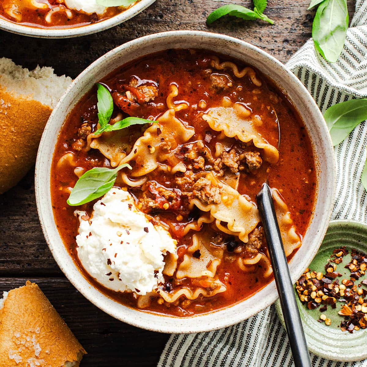 Gluten Free Lasagna Soup