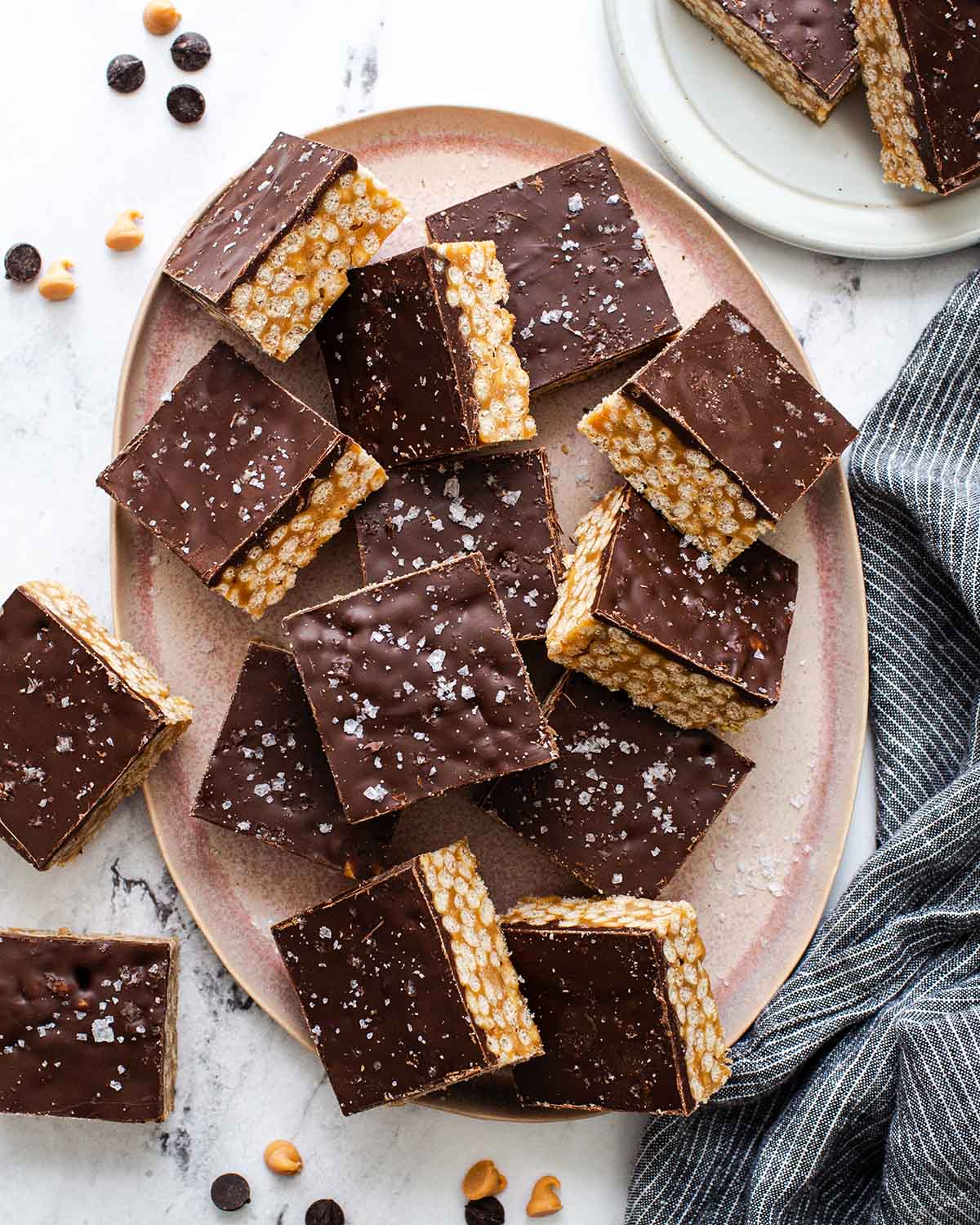 plate of Gluten Free Scotcharoos