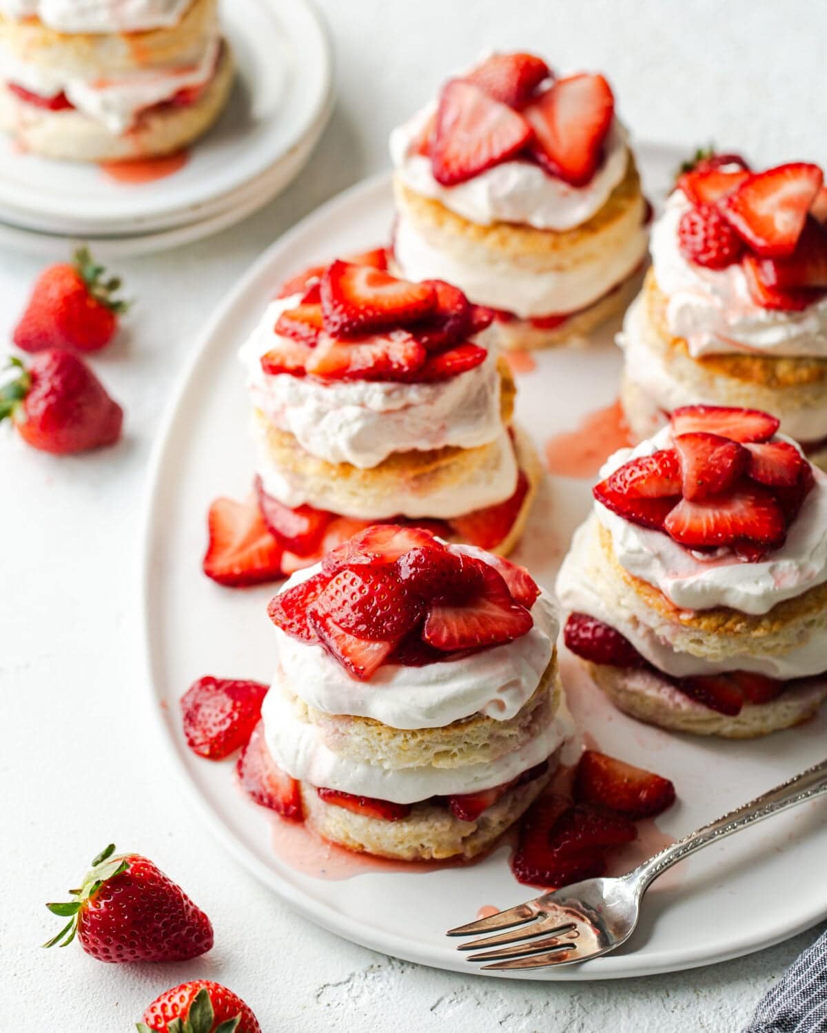 platter of Gluten Free Strawberry Shortcakes