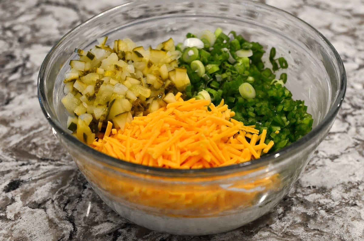 ingredients for pickle ip in a bowl