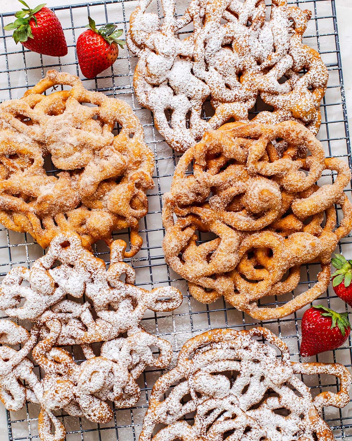 cinnamon sugar gluten free funnel cake